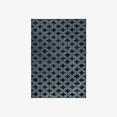 Cuckooland Cuckooland Clearance Feike Tile Pattern Rug in Midnight Blue