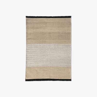 The Conran Shop Tres Stripes Outdoor Rug in Black 200cm x 300cm