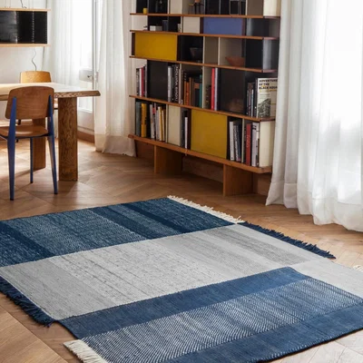 The Conran Shop Tres Rug Blue Large