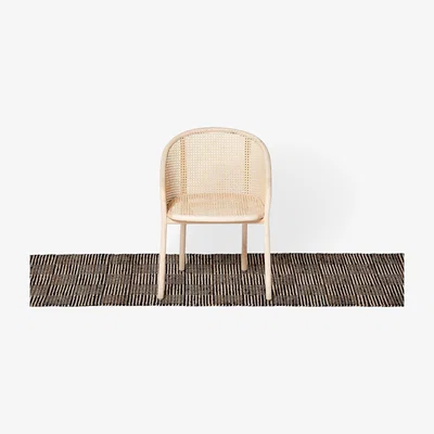 The Conran Shop Multi Grid Jute Rug Black & Natural 250cm x 70cm