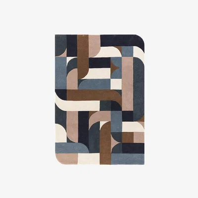 Cult Furniture Robyn Hand Tufted Rug, Teal Size: 160cm x 230cm Modern Designed Rugs, Colourful Contemporary Rug