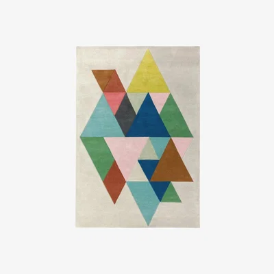 Cult Furniture Britton Multi Geo Rug Size: 160cm x 230cm Modern Designed Rugs, Colourful Contemporary Rug