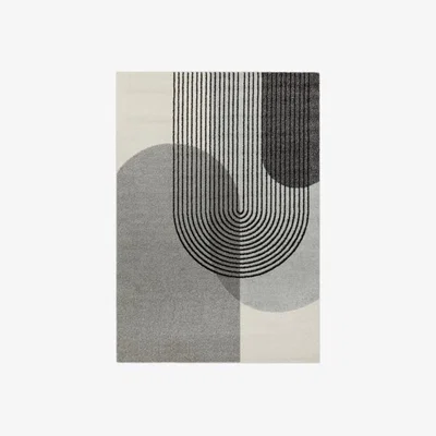 Cult Furniture £30  Off  Clarke Abstract Design Rug, Grey Size: 200cm x 290cm Modern Designed Rugs, Colourful Contemporary Rug