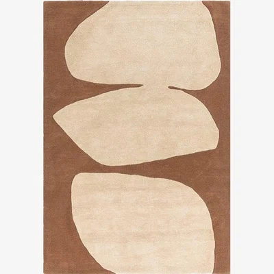 Cult Furniture £50  Off  Oasis Hand Tufted Rug, Rust Rug Size: 160 x 230cm Modern Designed Rugs, Colourful Contemporary Rug
