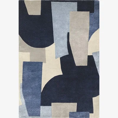 Cult Furniture Campden Hand Tufted Rug, Blue Rug Size: 200 x 290cm Modern Designed Rugs, Colourful Contemporary Rug