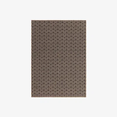 Cult Furniture Sula Flat Weave Rug, Black Lattice Rug Size Option: 200 x 290cm Modern Designed Rugs, Colourful Contemporary Rug