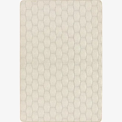 Cult Furniture Flora Washable Basket Wave Rug, Ivory Rug Size: 65 x 85cm Modern Designed Rugs, Colourful Contemporary Rug