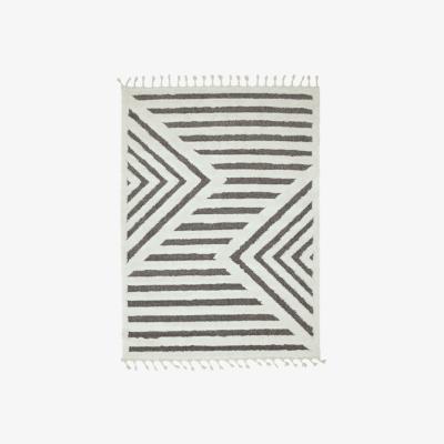 Cult Furniture Asiatic Ariana Woven Rug, Cream & Grey Size: 80 x 150 Modern Designed Rugs, Colourful Contemporary Rug