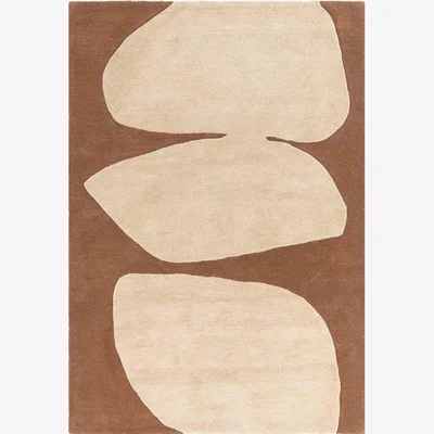 Cult Furniture Oasis Hand Tufted Rug, Rust Rug Size: 120 x 170cm Modern Designed Rugs, Colourful Contemporary Rug