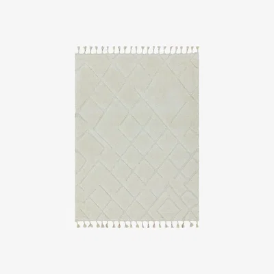 Cult Furniture Pierre Deep Pile Rug, Cream Size: 160cm x 230cm Modern Designed Rugs, Colourful Contemporary Rug