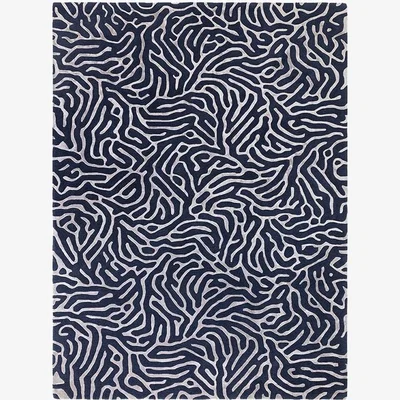 Cult Furniture Reef Hand Woven Rug, Blue Rug Size: 120 x 180cm Modern Designed Rugs, Colourful Contemporary Rug