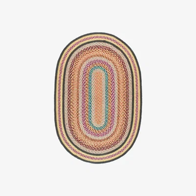 Cult Furniture Dahlia Oval Jute Rug, Multi  Modern Designed Rugs, Colourful Contemporary Rug