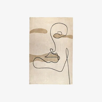 Cult Furniture Orla Expression Rug, Neutral Size: 120 x 170cm Modern Designed Rugs, Colourful Contemporary Rug