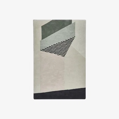 Cult Furniture Michelle Collins 100% Wool Hand Tufted Rug, Grey Size: 150cm x 230cm Modern Designed Rugs, Colourful Contemporary Rug