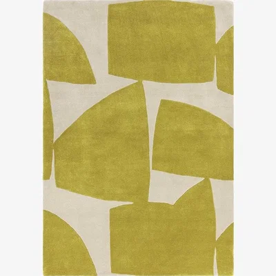 Cult Furniture Remington Hand Tufted Rug, Kite Chartreuse Rug Size: 120 x 170cm Modern Designed Rugs, Colourful Contemporary Rug