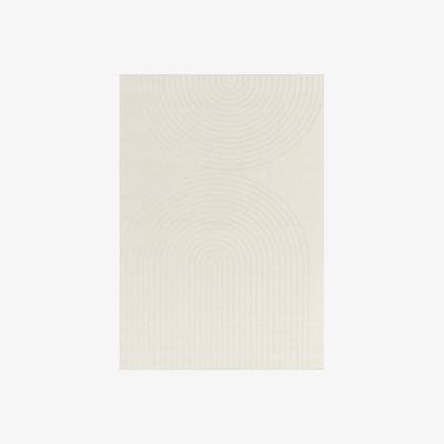 Cult Furniture Antibes Deco Rug, White Size: 80cm x 150cm Modern Designed Rugs, Colourful Contemporary Rug