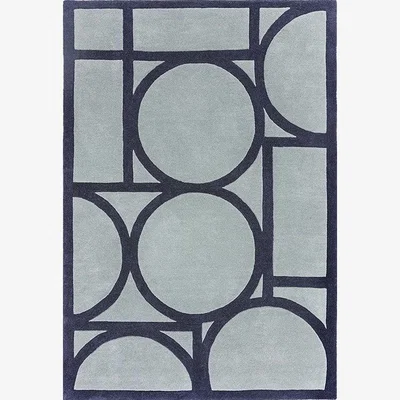 Cult Furniture Orson Hand Tufted Rug, Blue Rug Size: 120 x 170cm Modern Designed Rugs, Colourful Contemporary Rug