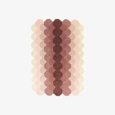 Cult Furniture Matrix Hand Tufted Rug, Pink Rug Size: 120 x 170cm Modern Designed Rugs, Colourful Contemporary Rug