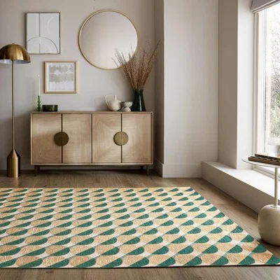Dunelm Carlos Geometric Circles Rug