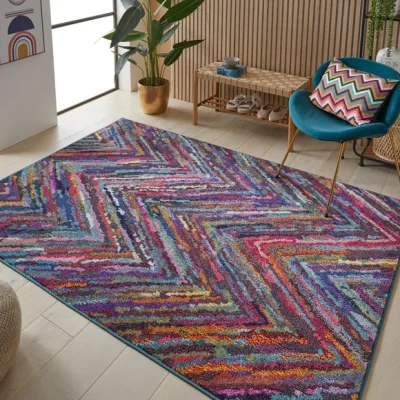 Dunelm Concept Looms Carnaval Chevron Rug