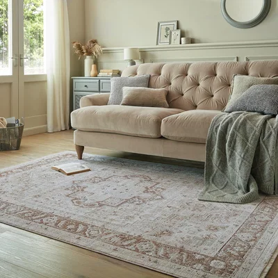 Dunelm Dahria Traditional Rug Dahria Traditional Natural