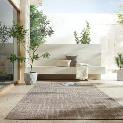 Dunelm Abstract Indoor Outdoor Textured Rug