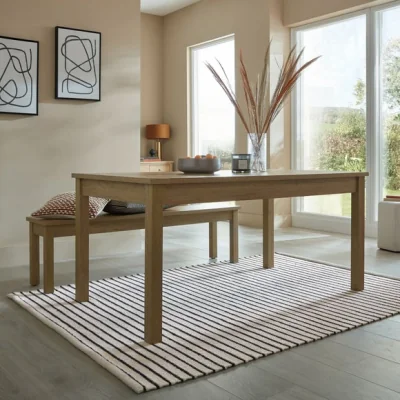 Dunelm Seb Striped Wool Rug