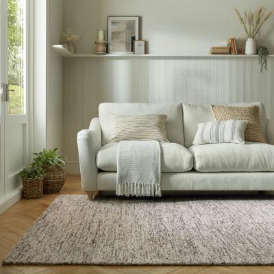 Dunelm Churchgate Welby Wool Rug Natural