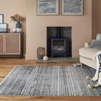 Dunelm Parker Rug Parker Monochrome