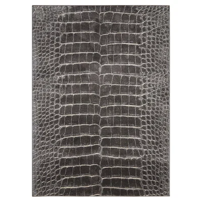 Dunelm Charcoal Maxell 9 Rug Black