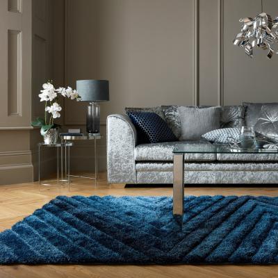Dunelm Carved Ombre Rug Carved Ombre Navy