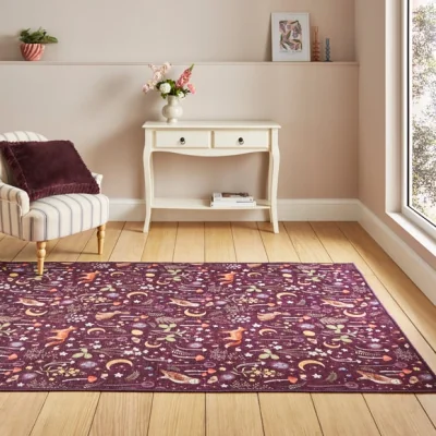 Dunelm Catherine Lansfield Twilight Animals Rug