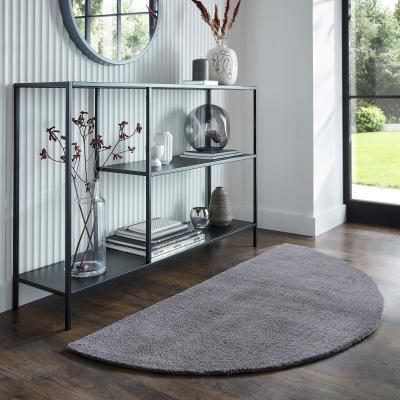 Dunelm Isla Half Circle Rug Isla Charcoal