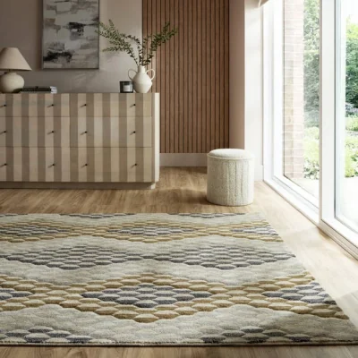Dunelm Pixel Geo Rug