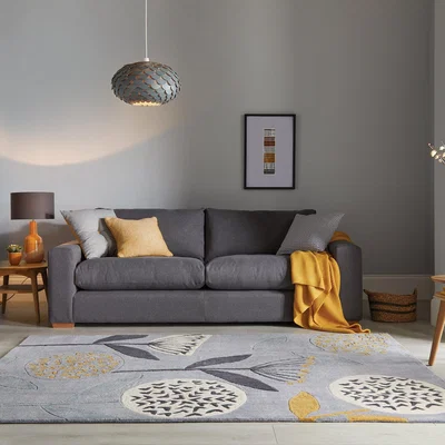 Dunelm Elements Grey Emmott Rug Emmott Grey