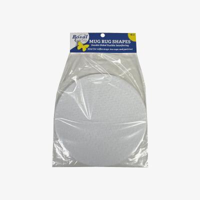 Dunelm Double Sided Fusible Circle Mug Rug Pack of 4 White