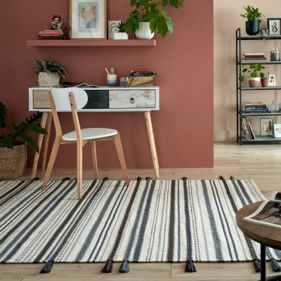 Dunelm Rowan Stripe Rug Cream