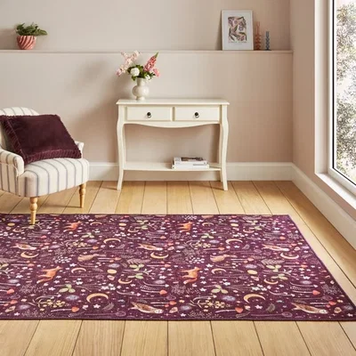 Dunelm Catherine Lansfield Twilight Animals Rug