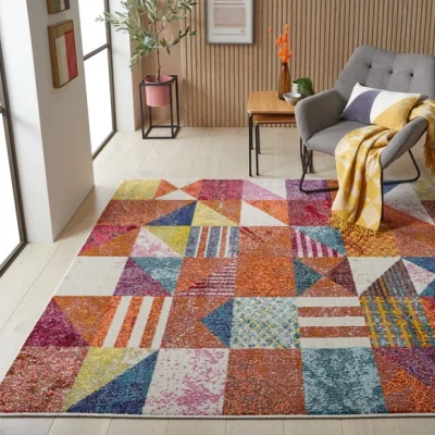 Dunelm Concept Looms Carnaval Geometric Rug