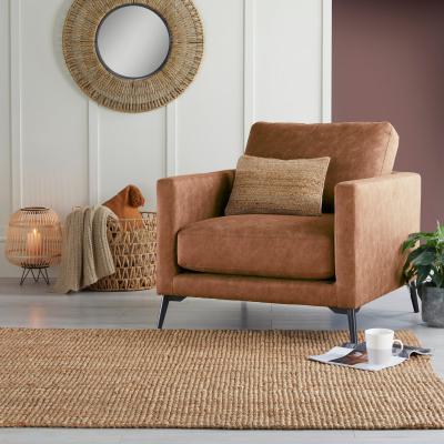 Dunelm Larisa Jute Rug Natural (Brown)