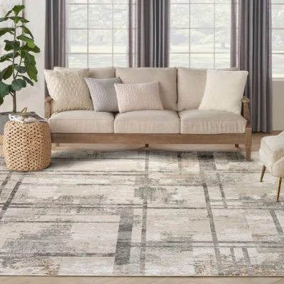 Dunelm Nourison Striped Rug