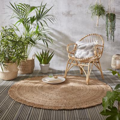 Dunelm Eta Jute Circle Rug Natural (Brown)