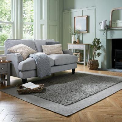Dunelm Lina Wool Rug Lina Grey