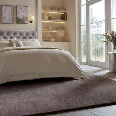 Dunelm Lumi Supersoft Luxe Sheen Rug