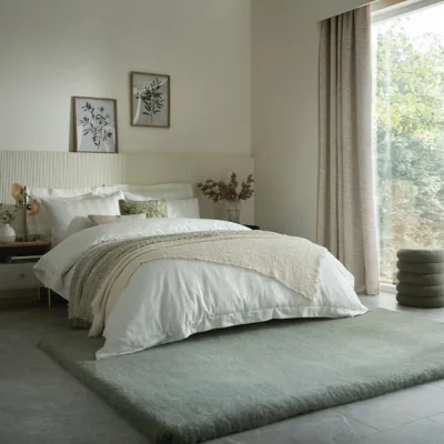 Dunelm Ivy Luxury Faux Fur Rug