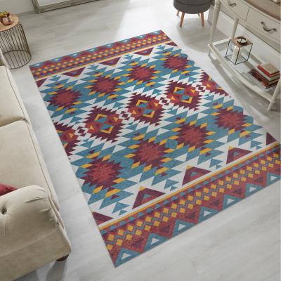 Dunelm Match Kole Aztec Washable Rug MultiColoured