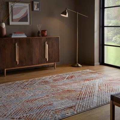 Dunelm Ines Linear Rug MultiColoured