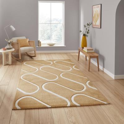 Dunelm Catherine Lansfield Linear Curve Rug