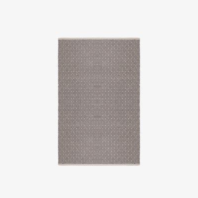 Dunelm Grey Diamond Geometric Weave Rug Grey