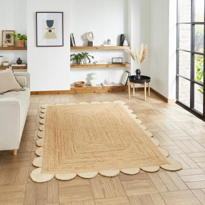 Dunelm Savannah Scallop Jute Rug